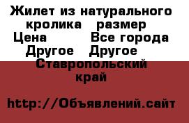 Жилет из натурального кролика,44размер › Цена ­ 500 - Все города Другое » Другое   . Ставропольский край